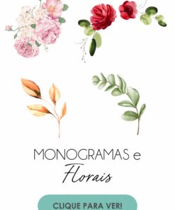 MONOGRAMAS, FLORAIS E FONTES