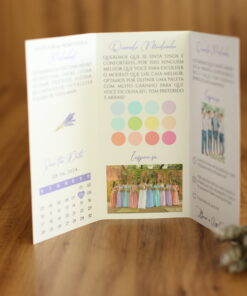 Manual dos Padrinhos estilo folder com dobras