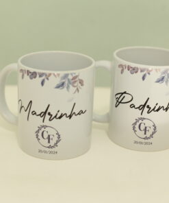 Canecas de Porcelana para Padrinhos