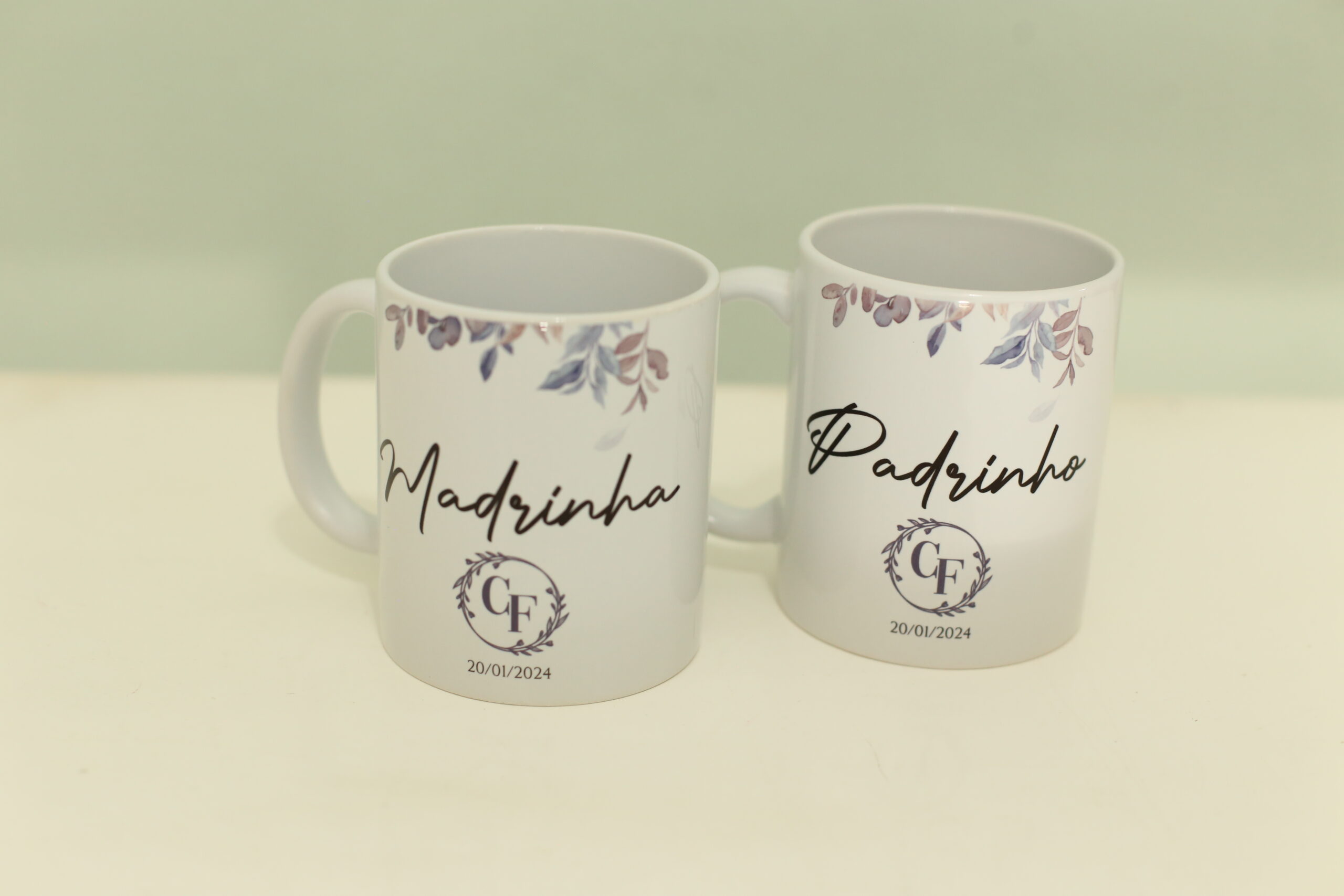 Canecas de Porcelana para Padrinhos